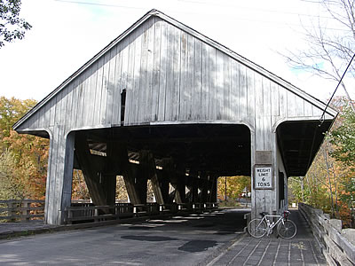 Covered Bridge with Bike